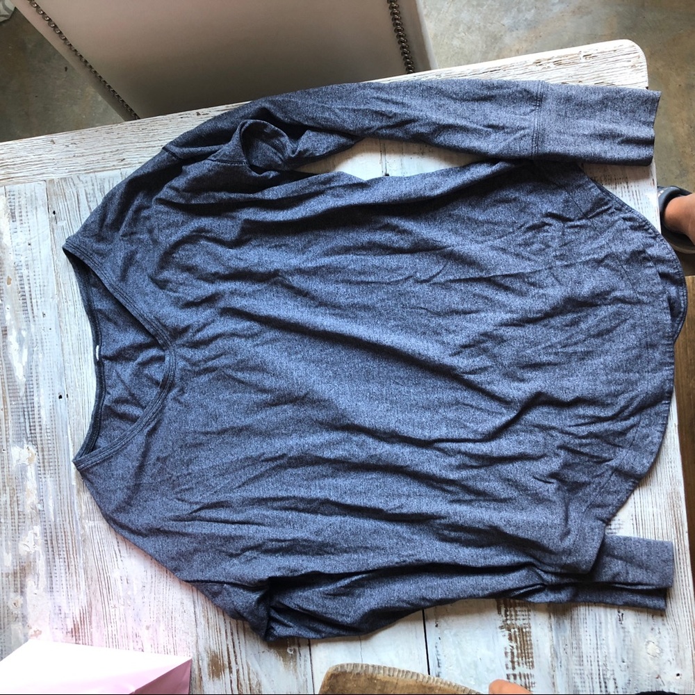 Grey lululemon long sleeve top